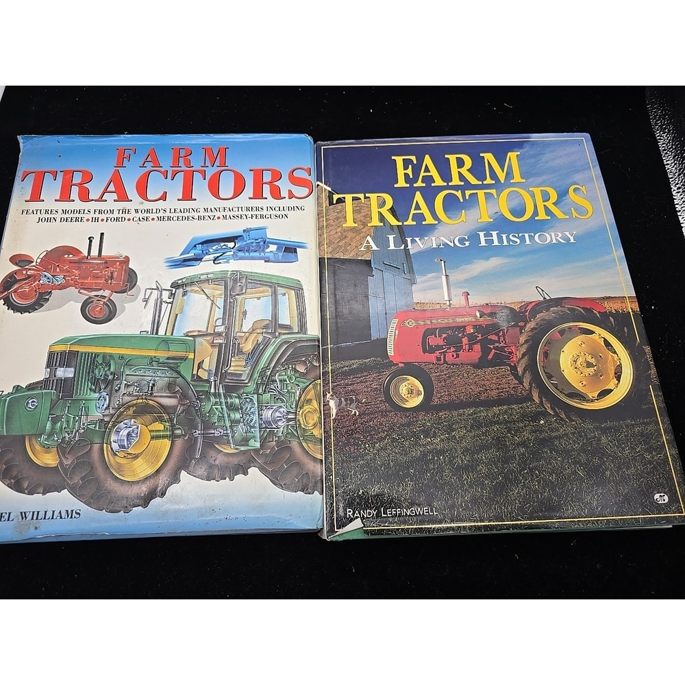 2 Vintage Farm Tractors Books A Living History Williama Leffingwell Coffee Table